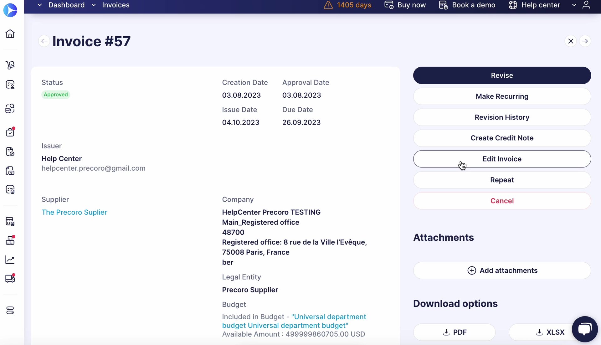 How to Edit an Invoice after It Was Approved